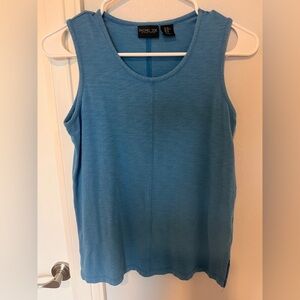 Rachel Zoe Blue Fitted Sleeveless Tank Top